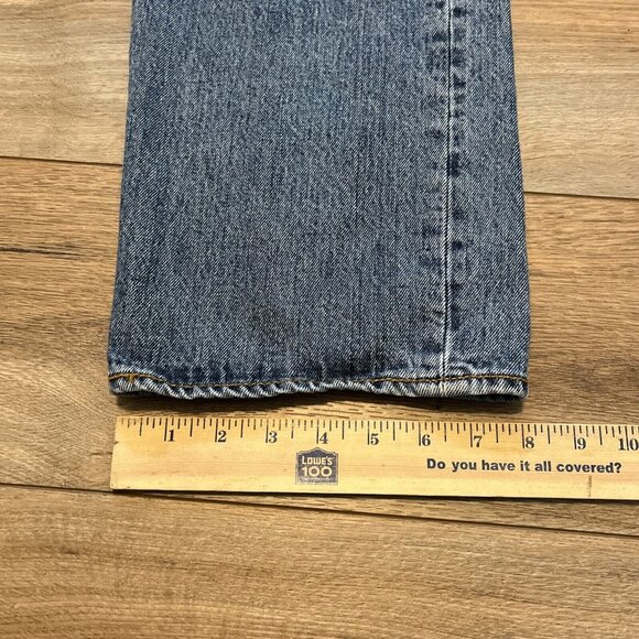 Men's Levis 501 Original Fit Denim Jeans SZ 38x30 Blue Button Fly Modern Red Tab - Picture 6 of 10